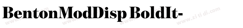 BentonModDisp BoldIt字体转换 BentonModDisp BoldIt字体转换